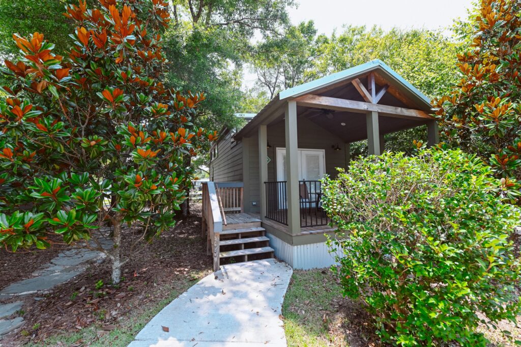 Luxury cottage rental at Splash RV Resort near the Emerald Coast